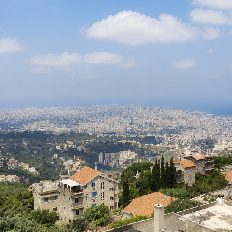 58 sqm Apartment for Sale on 1st Floor – Ain Saadeh, Metn – Sweeping Beirut Skyline and Sea Views